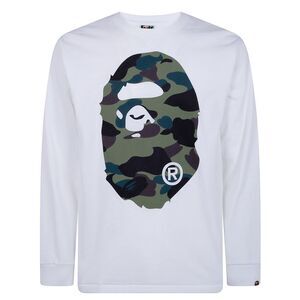 Bape Unisex "1St Camo Big Ape Head Ls Tee M" T-Shirt